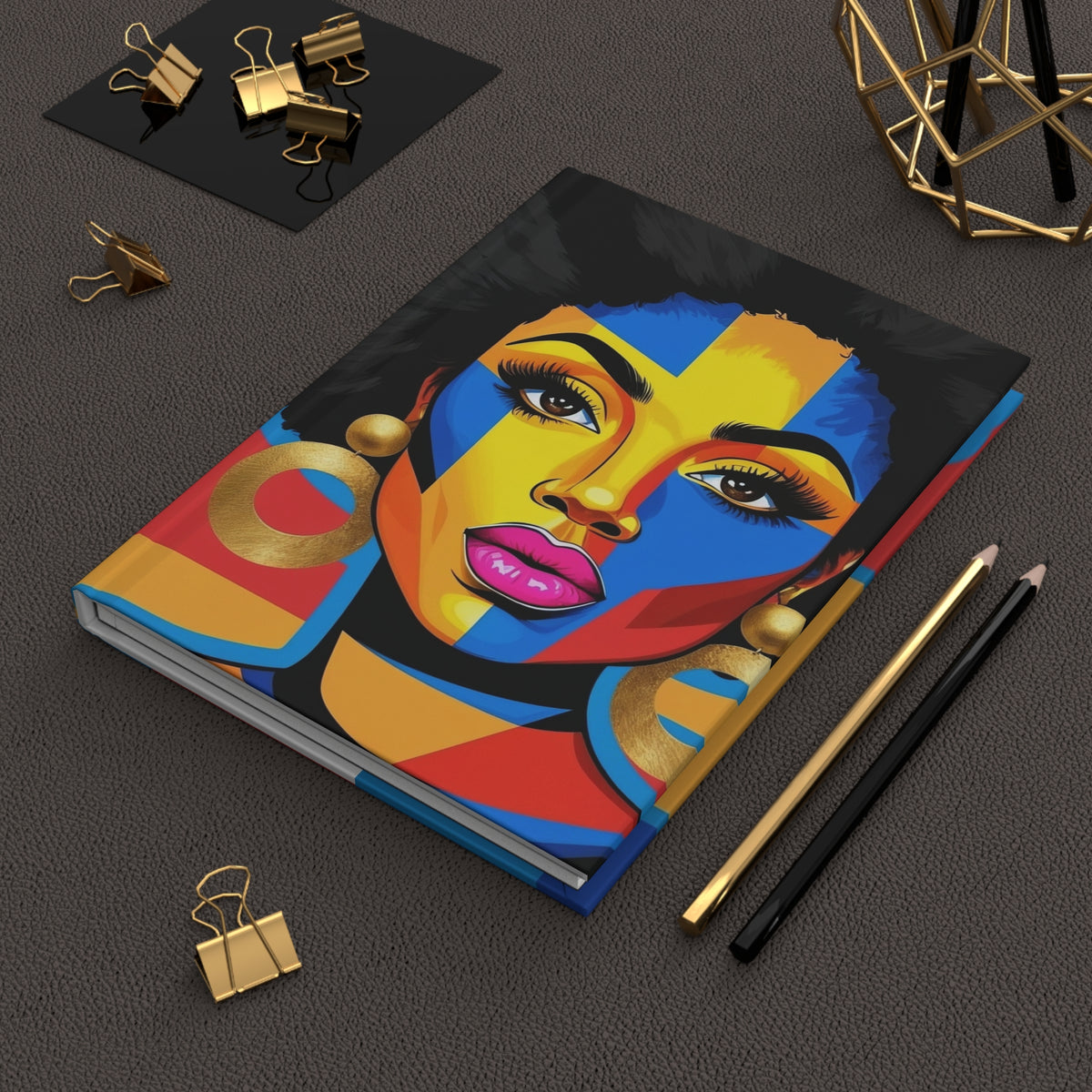 Black Woman Hardcover Journal