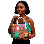 Afro GoldenGirl Women's Tote Bag - White