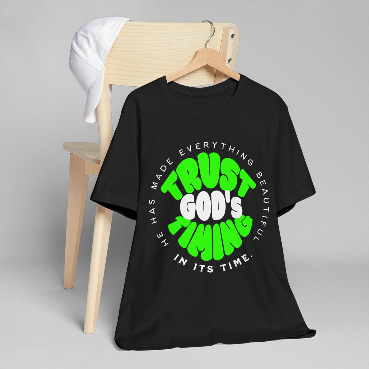Trust God's Timing T-Shirt (Green)