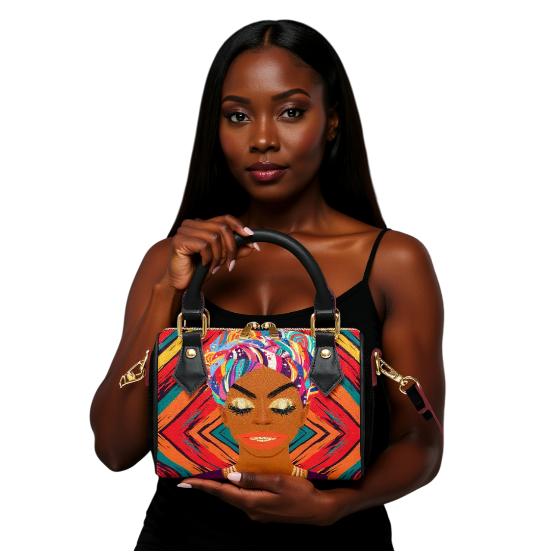 Afro Golden Girl Chic Crossbody Bag