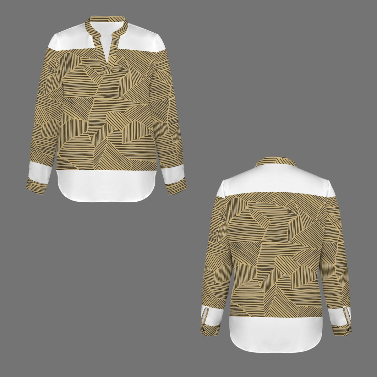 Geometric Pattern Blouse